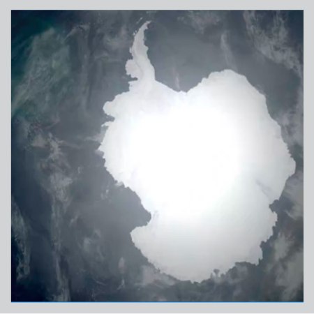 Melting glaciers in Antarctica