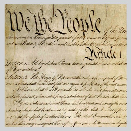 copy of the Constitution of the USA