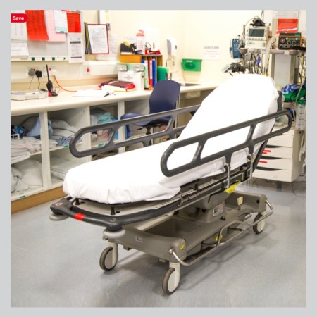 Portable bed in emergency room