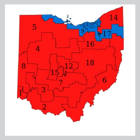 Ohio's gerrymandered map 2022