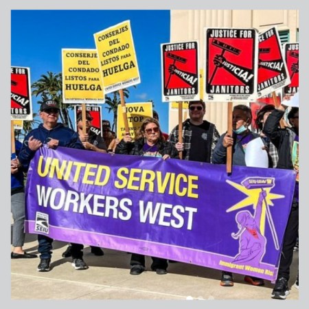 Service Employees International Union protest, SEIU Instagram photo