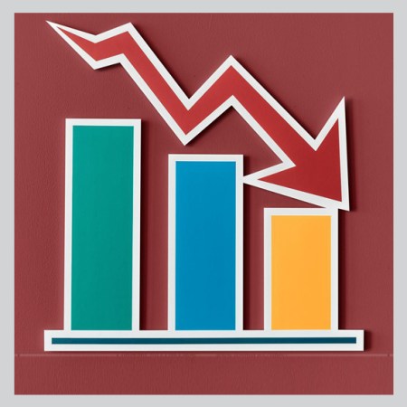 downward trending generic graph
