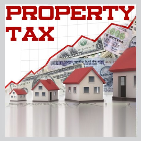 illustration about rising property taxes